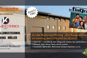 Große Halleneröffnung "Am Feuerwehrhaus 4"
